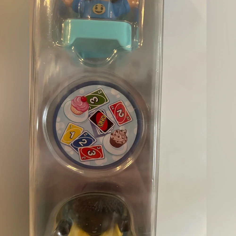 Fisher-Price Little People Uno Card Game Figure Set - HHR45 NEW